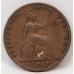 GREAT BRITAIN UK 1840 . FARTHING . ERROR . MISSING TOP OF 4